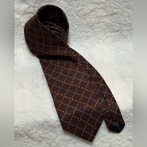 Brooks Brothers Tie Stain Resistant 61”x4” Silk Printed in Italy, USA Made